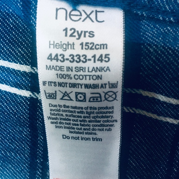 Next pre- teens flannel/ brushed cotton shirt - Picture 3 of 4